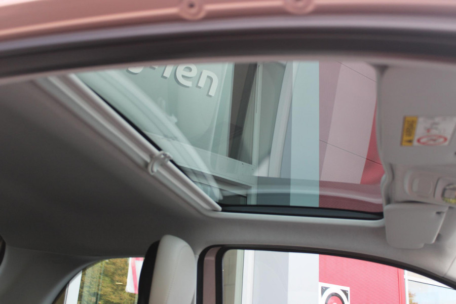 Fiat 500 1.0 Hybrid La Prima | PANORAMADAK | DRAADLOZE APPLE CARPLAY/ANDROID AUTO | DRAADLOZE TELEFOONLADER | LEDER BEKLEDING | ACHTERUITRIJ CAMERA  | PARKEERSESOREN ACHTER | 17" LICHTMETALEN VELGEN DIAMOND CUT | ROSE GOLD | JBL PREMIUM AUDIO | DAB+ RADIO |  LED KOPLAMPEN "INFINITY" | CLIMATE CONTROL | REGEN/LICHT SENSOR | KEYLESS START |  | CRUISE CONTROL |