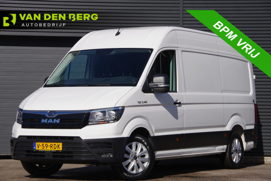 MAN TGE 3.140 35 2.0 L3H3(L2H2) 3-ZITS, AUT. TREKHAAK, LEDER, CAMERA, NAVI, GEVEERDE STOEL, CRUISE, AIRCO