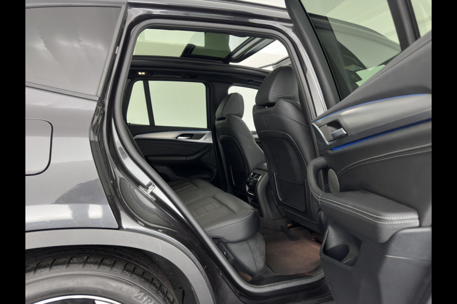 BMW iX3 High Executive 80 kWh [3-Fase-11kW] {SoH-100%} (INCL-BTW) Aut. *PANO | LEATHER | HARMAN/KARDON | ADAPTIVE-CRUISE | FULL-LED | BLINDSPOT | MEMORY-PACK | DIGI-COCKPIT | HEATED-SPORTSEATS | KEYLESS | CAMERA | DAB+ | TOWBAR | HEAD-UP | 20''AL