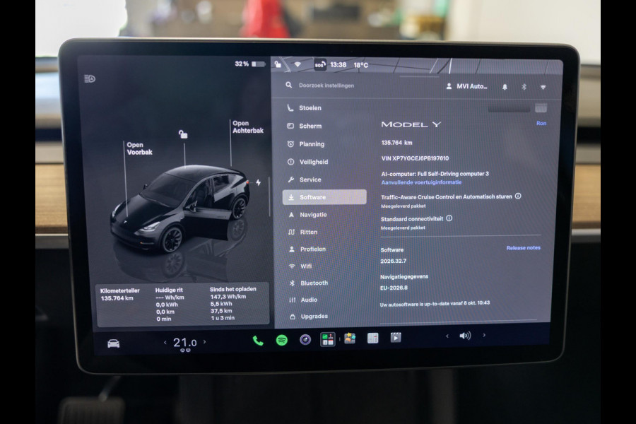 Tesla Model Y RWD 58 kWh SOH 93% / 299pk / Trekhaak /