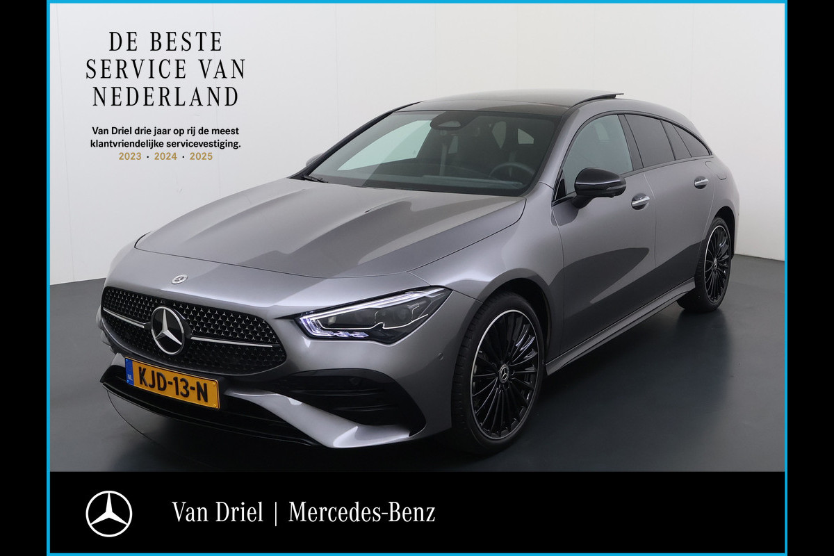 Mercedes-Benz CLA-Klasse Shooting Brake CLA 250 e Shooting Brake AMG line Night | Panorama 360 Distronic HUD Keyless Dodehoek