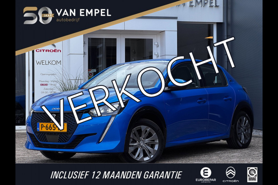 Peugeot e-208 EV Allure 50 kWh | 91% SOH | Trekhaak | Adaptive Cruise | Parkeersensoren | Navi By App |