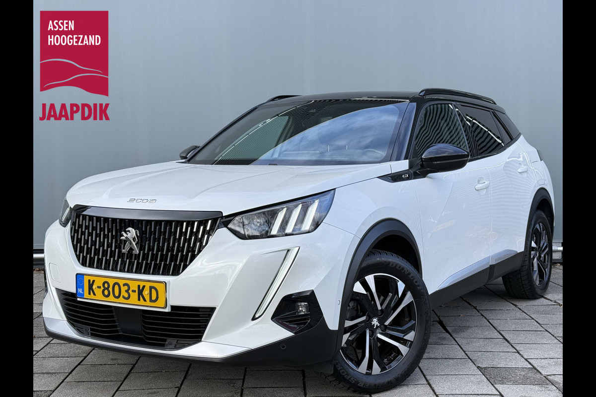 Peugeot 2008 BWJ 2021 | 1.2T 131PK GT | PANO DAK | TREKHAAK | CLIMA | NAVI | LEDER/STOF | CAMERA A | PDC | CARPLAY |