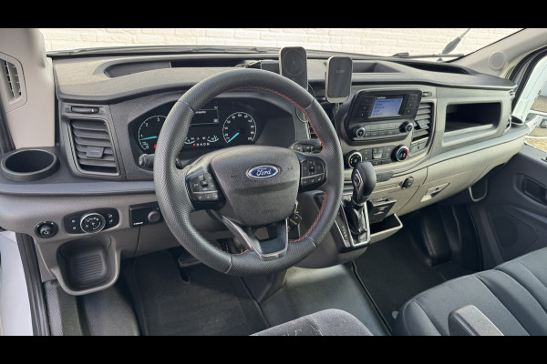 Ford Transit 350 2.0 TDCI L3H2 Automaat Trekhaak Webasto Chauffeursstoel Cruise Camera Airco 3 Zits