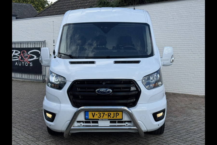 Ford Transit 350 2.0 TDCI L3H2 Automaat Trekhaak Webasto Chauffeursstoel Cruise Camera Airco 3 Zits