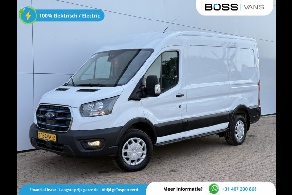 Ford E-Transit 68kWh 184PK L2H2 317km WLTP 95,6% (SOH) BEV Snelladen 360° Camera Cruise control Climate control Carplay Navigatie Parkeersensoren