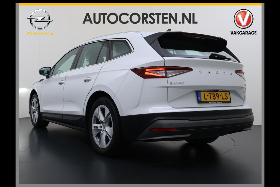 Škoda ENYAQ iV 80 204PK Warmtepomp Camera SOH 93% Navi 3-Zone Ecc Stuur+Stoelverwarming Android Auto Apple Carplay P-Assist Cruise Control Lane Assist Isofix Keyless-go 1e Eigenaar Origineel Nederlandse Auto