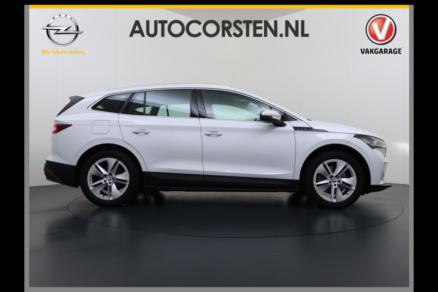 Škoda ENYAQ iV 80 204PK Warmtepomp Camera SOH 93% Navi 3-Zone Ecc Stuur+Stoelverwarming Android Auto Apple Carplay P-Assist Cruise Control Lane Assist Isofix Keyless-go 1e Eigenaar Origineel Nederlandse Auto