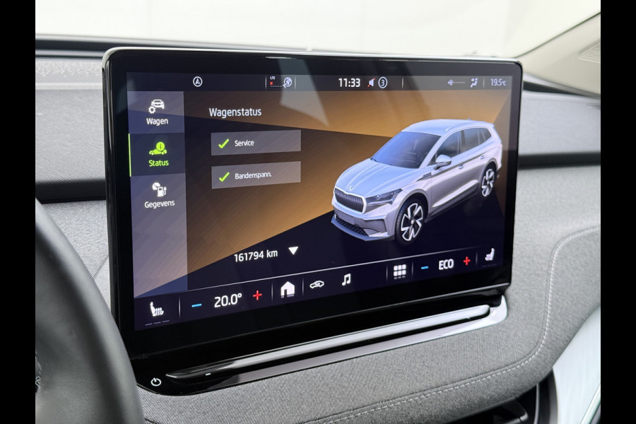 Škoda ENYAQ iV 80 204PK Warmtepomp Camera SOH 93% Navi 3-Zone Ecc Stuur+Stoelverwarming Android Auto Apple Carplay P-Assist Cruise Control Lane Assist Isofix Keyless-go 1e Eigenaar Origineel Nederlandse Auto