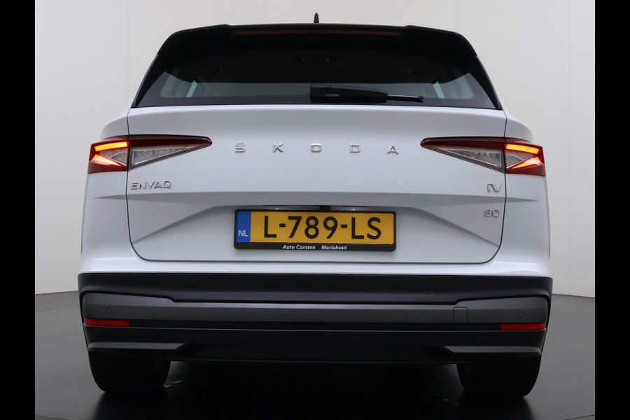Škoda ENYAQ iV 80 204PK Warmtepomp Camera SOH 93% Navi 3-Zone Ecc Stuur+Stoelverwarming Android Auto Apple Carplay P-Assist Cruise Control Lane Assist Isofix Keyless-go 1e Eigenaar Origineel Nederlandse Auto