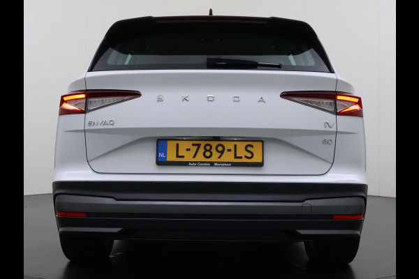 Škoda ENYAQ iV 80 204PK Warmtepomp Camera SOH 93% Navi 3-Zone Ecc Stuur+Stoelverwarming Android Auto Apple Carplay P-Assist Cruise Control Lane Assist Isofix Keyless-go 1e Eigenaar Origineel Nederlandse Auto