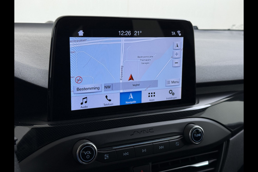 Ford FOCUS Wagon 1.5T 150PK Automaat ST Line Design Automaat Adap.Cruise Stoel+Stuur+Voorruitverwarming Apple Carplay Android Auto Navi Ecc 18"Lmv Lane Assist Privacy Glas Pdc Adap.Led Isofix Keyless Licht-/regensensor