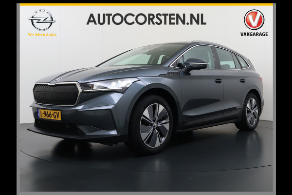 Škoda ENYAQ iV 80 204PK Trekhaak Warmtepomp Stuur+Stoelverwarming 3-Zone Ecc Camera Apple Carplay Android Auto P-Assist SOH 87% Isofix Pdc Lmv Led DAB Cruise Control Rijstrooksensor 1.000KG Trekgewicht Origineel Nederlandse Auto