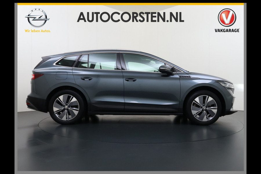 Škoda ENYAQ iV 80 204PK Trekhaak Warmtepomp Stuur+Stoelverwarming 3-Zone Ecc Camera Apple Carplay Android Auto P-Assist SOH 87% Isofix Pdc Lmv Led DAB Cruise Control Rijstrooksensor 1.000KG Trekgewicht Origineel Nederlandse Auto