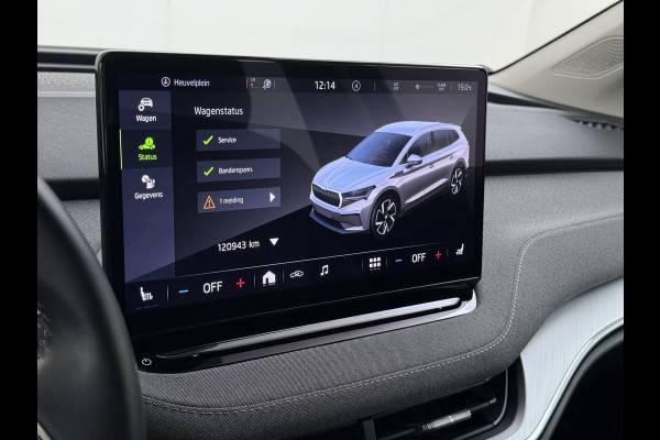 Škoda ENYAQ iV 80 204PK Trekhaak Warmtepomp Stuur+Stoelverwarming 3-Zone Ecc Camera Apple Carplay Android Auto P-Assist SOH 87% Isofix Pdc Lmv Led DAB Cruise Control Rijstrooksensor 1.000KG Trekgewicht Origineel Nederlandse Auto
