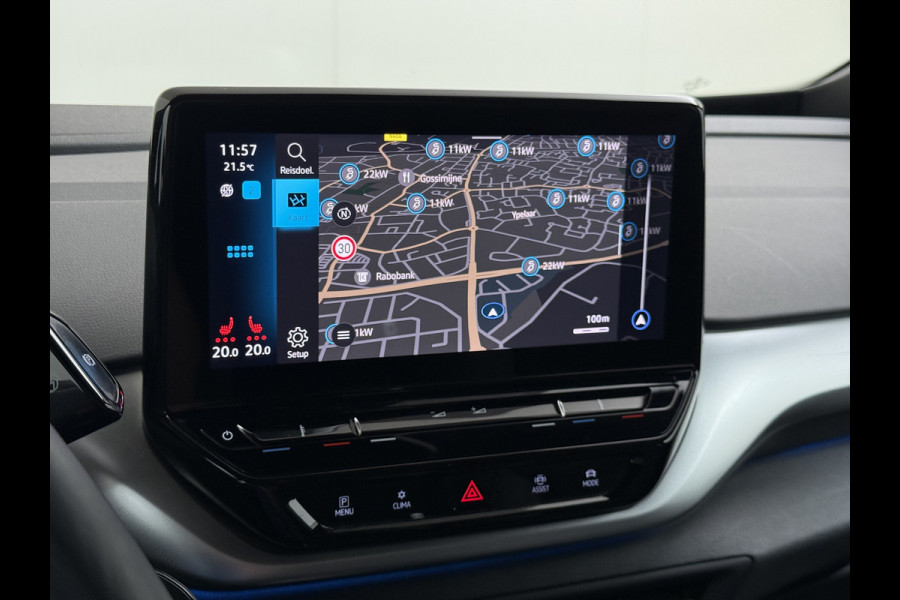 Volkswagen ID.4 82kWh 204PK 90%SOH Trekhaak Adap.Cruise Stoelverwarming Apple Carplay Android Auto Navi Ecc Pdc Privacy Glas Led Isofix DAB Bluetooth All Seasonbanden Voorruitverwarming Wifi 1.000KG Trekgewicht 1e Eigenaar Origineel Nederlandse Auto