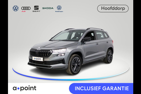 Škoda Karoq 1.5 TSI ACT Sportline Business 150 pk Automaat (DSG) | Verlengde garantie | Navigatie via App | Parkeersensoren | Achteruitrijcamera | Adaptieve cruise control | Stoelverwarming v/a | Verwarmde voorruit |