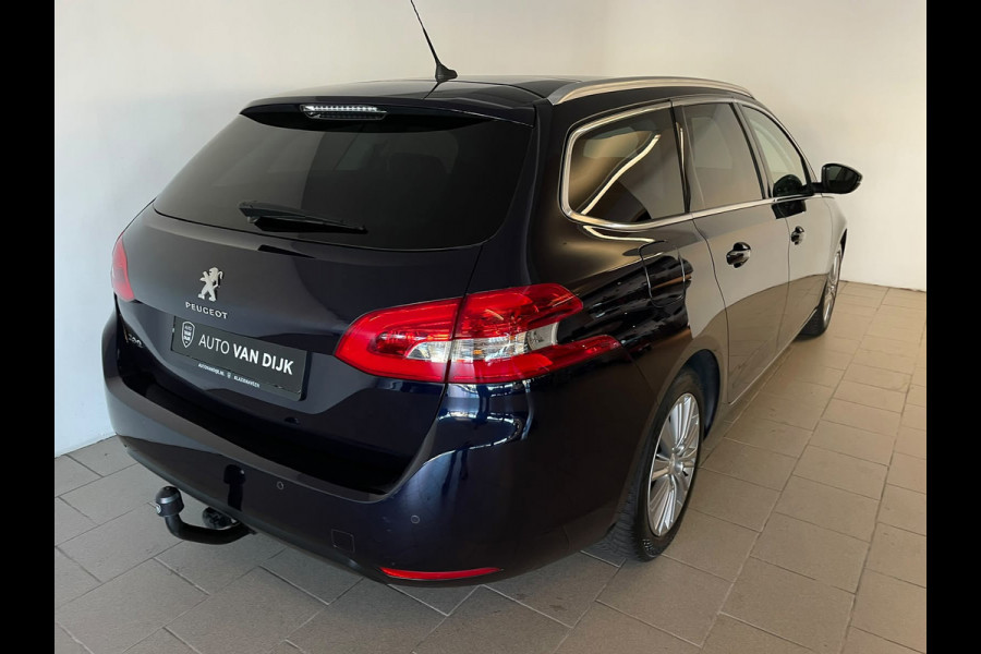 Peugeot 308 SW 1.2 PureTech Blue Lease Premium PANO AIRCO NAVI CRUISE BLUETOOTH TREKHAAK ELEK RAMEN CENT VERG KEURIGE AUTO