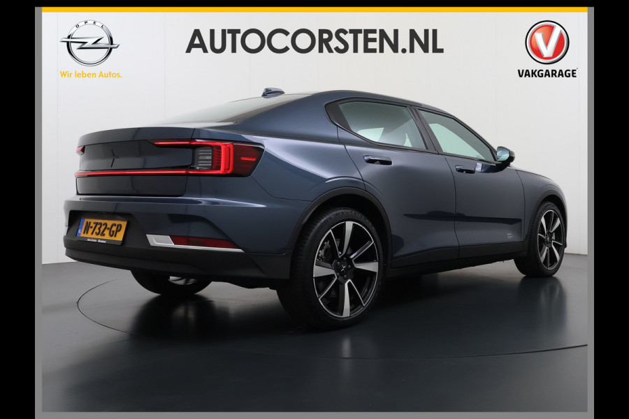 Polestar 2 408PK Dual Motor Long Range 78kWh SOH 90% Google®-Maps Navi Camera Apple Carplay Android Auto Elek.Stoelen Memory Elek.Achterkle Keyless Bluetooth Led Lmv Isofix Rijstrooksensor Origineel Nederlandse Auto Dealeronderhouden