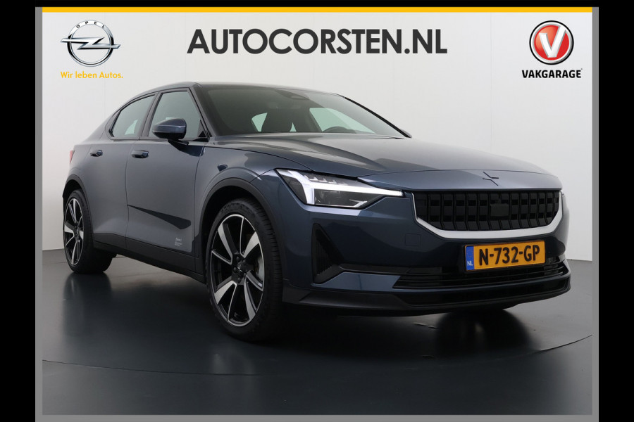 Polestar 2 408PK Dual Motor Long Range 78kWh SOH 90% Google®-Maps Navi Camera Apple Carplay Android Auto Elek.Stoelen Memory Elek.Achterkle Keyless Bluetooth Led Lmv Isofix Rijstrooksensor Origineel Nederlandse Auto Dealeronderhouden