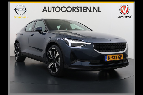 Polestar 2 408PK Dual Motor Long Range 78kWh SOH 90% Google®-Maps Navi Camera Apple Carplay Android Auto Elek.Stoelen Memory Elek.Achterkle Keyless Bluetooth Led Lmv Isofix Rijstrooksensor Origineel Nederlandse Auto Dealeronderhouden