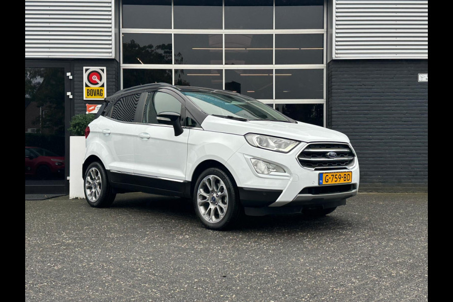 Ford EcoSport 1.0 Titanium, Bluetooth, CarPlay, Camera, Cruise, Navi, Stuur/Stoelverwrm, NAP