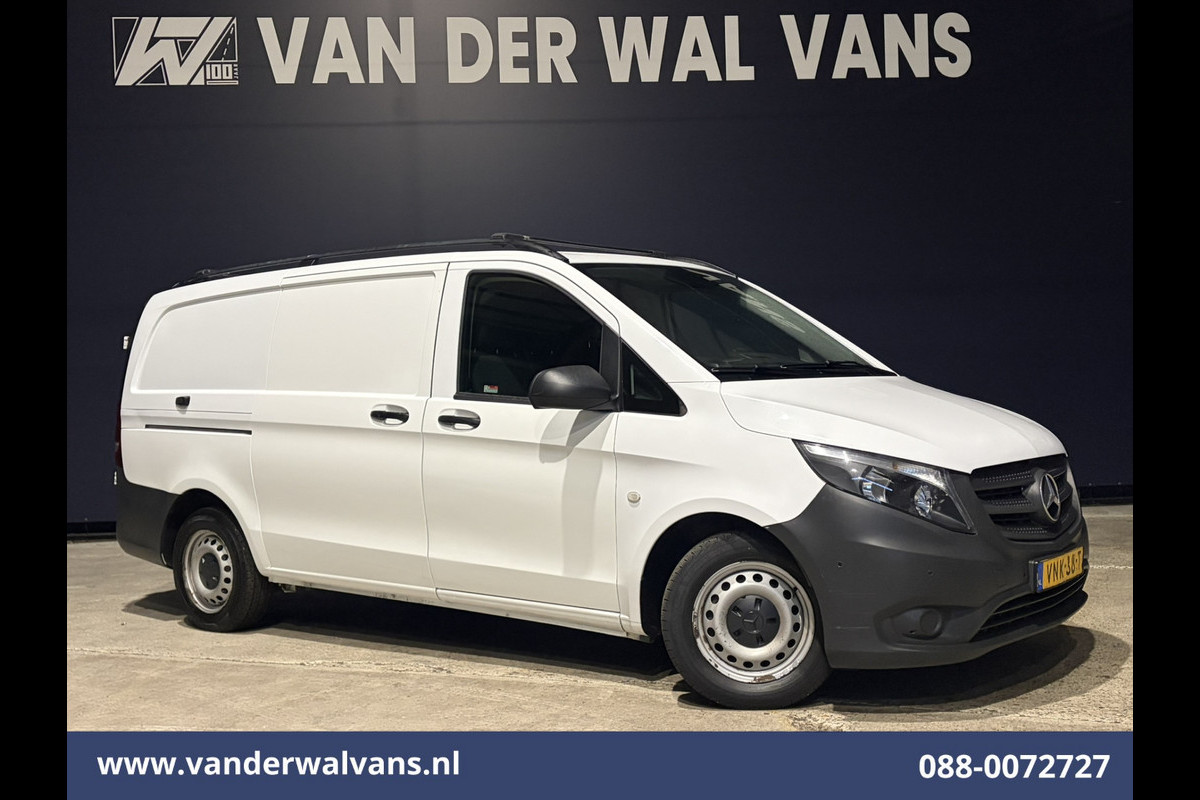 Mercedes-Benz Vito 116 CDI 164pk L2H1 Euro6 Airco | Dakdragers | Cruisecontrol | Parkeersensoren Stoelverwarming, Bijrijdersbank
