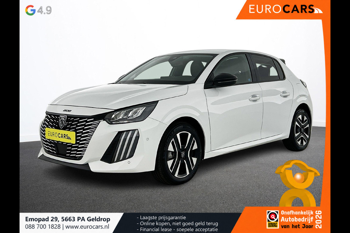Peugeot 208 1.2 Hybrid 100PK Automaat Allure Navigatie Apple Carplay/Android Auto Airco Camera Parkeer sensoren Cruise Control Led Lichtmetalen Velgen