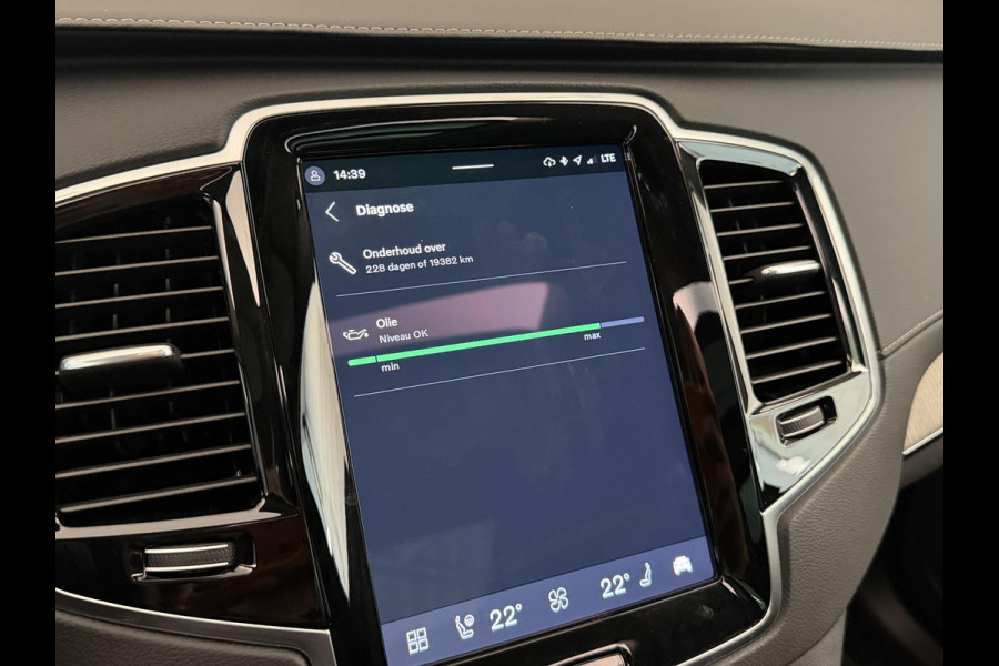 Volvo XC90 2.0 T8 Recharge 450PK Aut. AWD Ultimate Bright | Panodak | Luchtvering | B & W | Trekhaak | Full options | Incl. garantie.