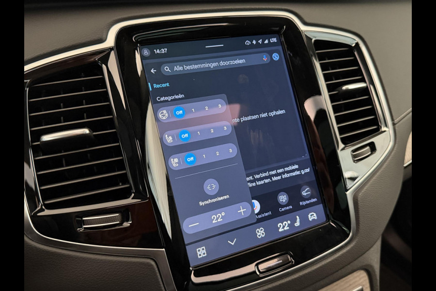 Volvo XC90 2.0 T8 Recharge 450PK Aut. AWD Ultimate Bright | Panodak | Luchtvering | B & W | Trekhaak | Full options | Incl. garantie.