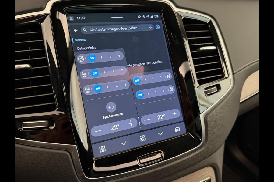 Volvo XC90 2.0 T8 Recharge 450PK Aut. AWD Ultimate Bright | Panodak | Luchtvering | B & W | Trekhaak | Full options | Incl. garantie.