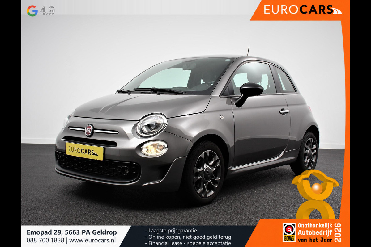 Fiat 500 1.0 Hybrid Sport Navigatie Half Lederen Bekleding Airco Dab Cruise Control Lichtmetalen Velgen Sportstoelen