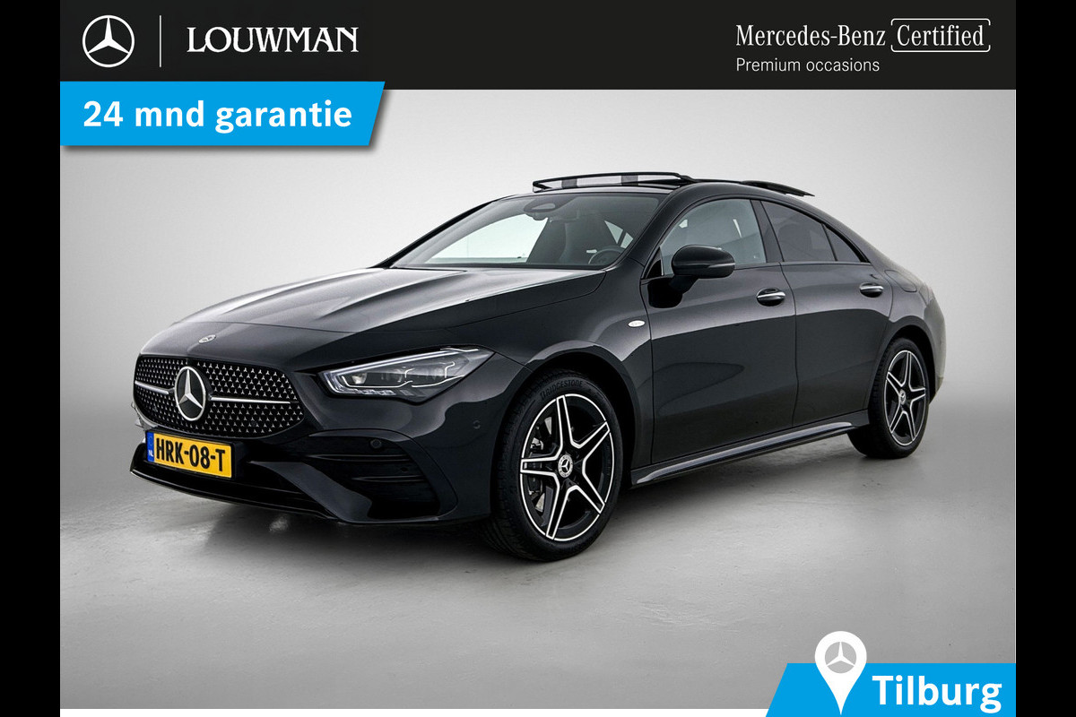 Mercedes-Benz CLA-Klasse 250 e Business Solution AMG Trekhaak | AMG Line | Night Pakket | Panorama Schuif-Kanteldak | Parkeerpakket met achteruitrijcamera | Sfeerverlichting. Inclusief 24 maanden MB Certified garantie voor Europa.