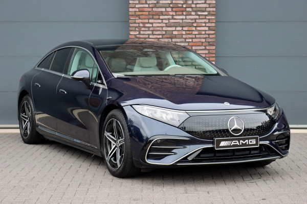 Mercedes-Benz EQS 450+ AMG Line 108 kWh | Luchtvering | Hyperscreen | Achterasbesturing | Distronic | Panoramadak | Elek. Achterstoelen | Camera | Keyless Go |