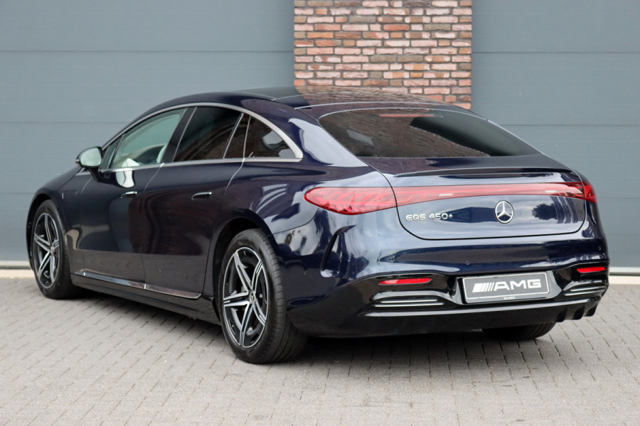 Mercedes-Benz EQS 450+ AMG Line 108 kWh | Luchtvering | Hyperscreen | Achterasbesturing | Distronic | Panoramadak | Elek. Achterstoelen | Camera | Keyless Go |