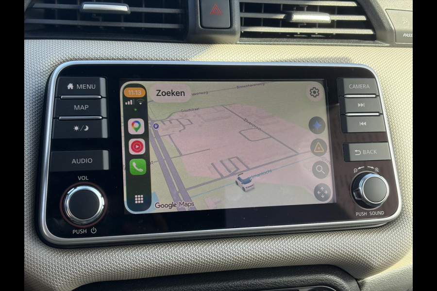Nissan Micra 1.0 IG-T N-Connecta ✓1e Eigenaar✓Dealer Onderhouden✓Camera✓Carplay✓Navi✓Airco✓Cruise✓Pdc✓101pk✓Weinig Km✓Lm velgen✓N.A.P✓Apk tot 02-2028