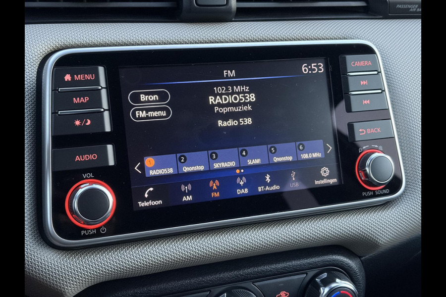 Nissan Micra 1.0 IG-T N-Connecta ✓1e Eigenaar✓Dealer Onderhouden✓Camera✓Carplay✓Navi✓Airco✓Cruise✓Pdc✓101pk✓Weinig Km✓Lm velgen✓N.A.P✓Apk tot 02-2028