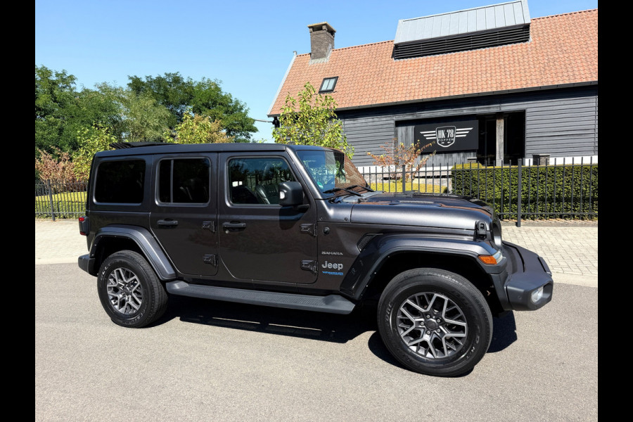 Jeep Wrangler UNLIMITED Jeep Wrangler 380 Sahara 2.0 PHEV Softtop AWD 4x4 Leer Navi Led-Xenon