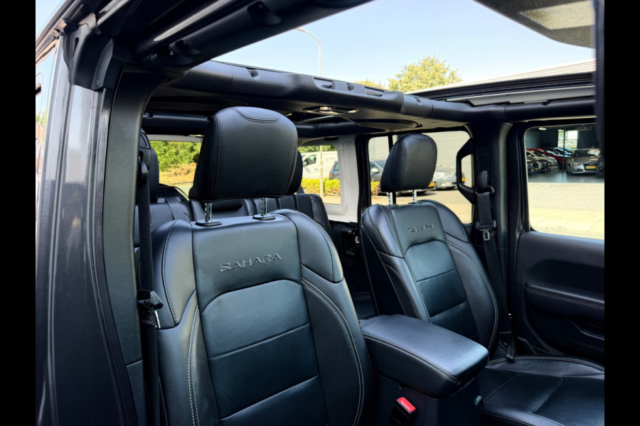Jeep Wrangler UNLIMITED Jeep Wrangler 380 Sahara 2.0 PHEV Softtop AWD 4x4 Leer Navi Led-Xenon