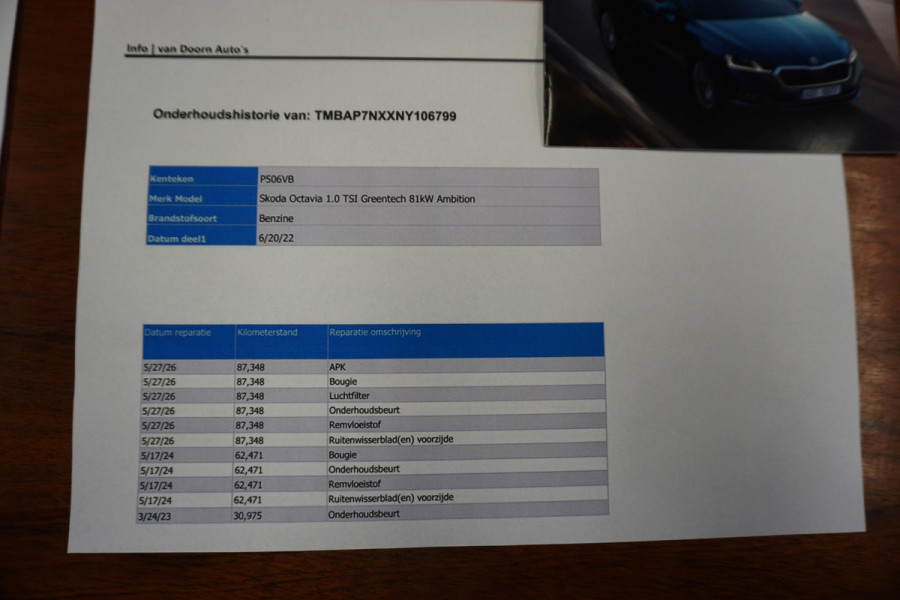Škoda Octavia 1.0 TSI Apple/Android/Navigatie/Digi-Dashboard/ V+A parkeersensoren.