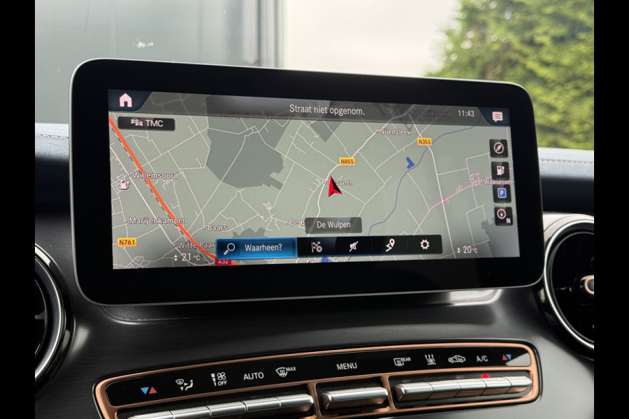 Mercedes-Benz Eqv 300 90kWh AVANTGARDE / DUBBELE CABINE / MEMORY / 2x ELECTRISCHE SCHUIFDEUR / PANO / BURMESTER / LEDER / LED / VENTILATIE / 360 C