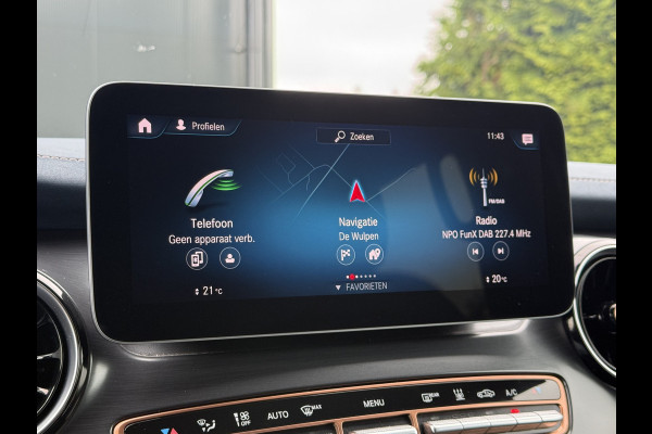 Mercedes-Benz Eqv 300 90kWh AVANTGARDE / DUBBELE CABINE / MEMORY / 2x ELECTRISCHE SCHUIFDEUR / PANO / BURMESTER / LEDER / LED / VENTILATIE / 360 C
