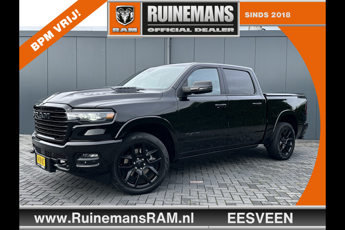 Dodge Ram 1500 3.0 420 PK LARAMIE PREMIUM NIGHT / HURRICANE / 2025 MODEL / NIGHT EDITION / LUCHTVERING / PANO / 360 CAMERA / TREKHAAK / 35
