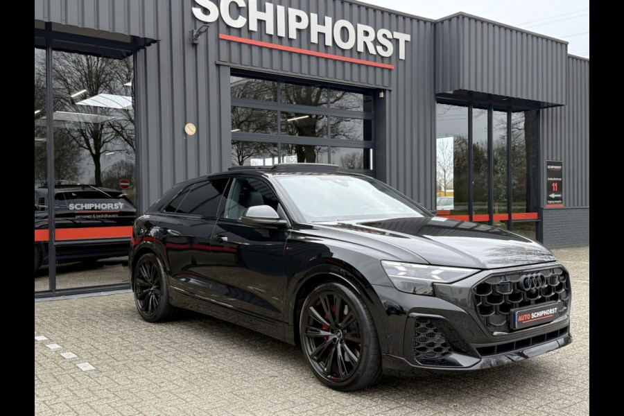 Audi Q8 Q8 55 Tfsi e 394 pk S-LINE 23 inch Rs soft close Trekhaak B&O 4 wielbesturing 360 camera