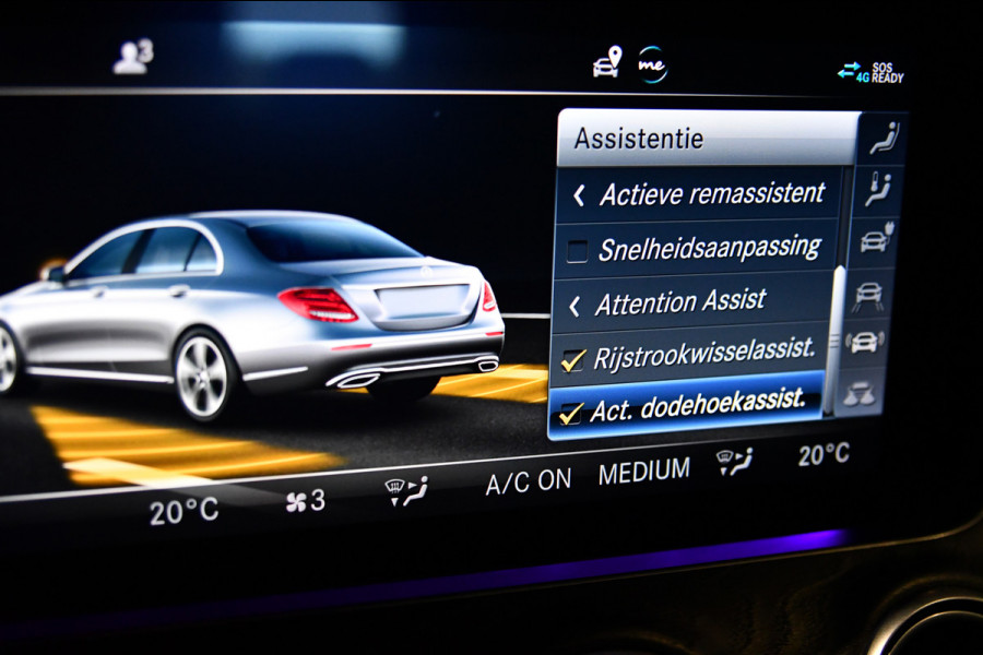 Mercedes-Benz E-Klasse 300 e AMG Night Ed, Luchtvering, Memory, Burmester, HUD, 360, Keyless, ACC!