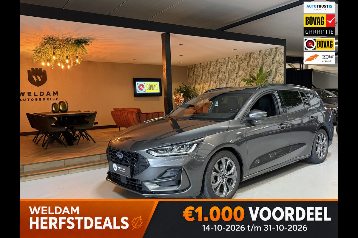 Ford FOCUS Wagon 1.0 EcoBoost Mild-Hybrid ST-Line Garantie|StuurVW|StoelVW|CarPlay|Navi|LED|PDC|Rijklaar