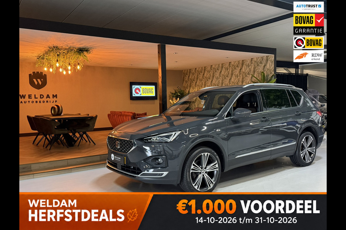 Seat Tarraco 1.5 TSI Xcellence Garantie|360° Camera|ACC|Lane|Virtual Cockpit|Navi|LED|Keyless|Rijklaar