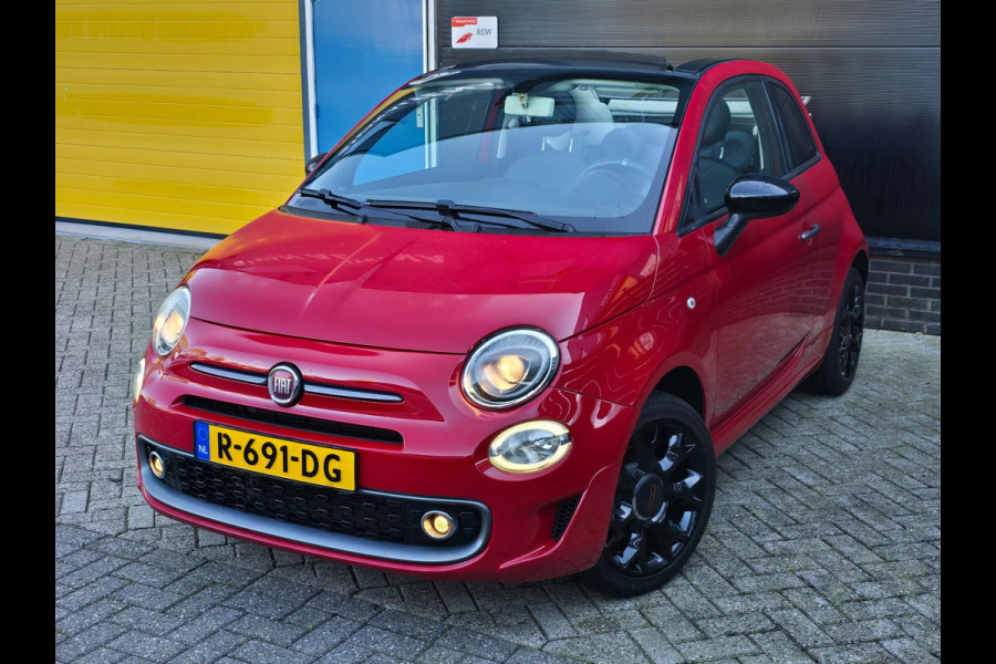 Fiat 500 1.2 Cabrio SPORT / Airco / Elek Ramen / Sportstoelen / Allu Velgen / TOPSTAAT