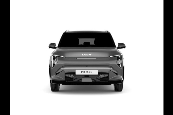 Kia EV3 GT-PlusLine AWD 81.4 kWh | Actieprijs* | Navi. | Clima. | Adapt. Cruise. | Stoel&Stuur Verwarming | Glazen Kanteldak | Harman Kardon | Vegan Lederen Stoelbekleding 'GT-Line | Slimme Parkeerassistentie | Dodehoekcamera