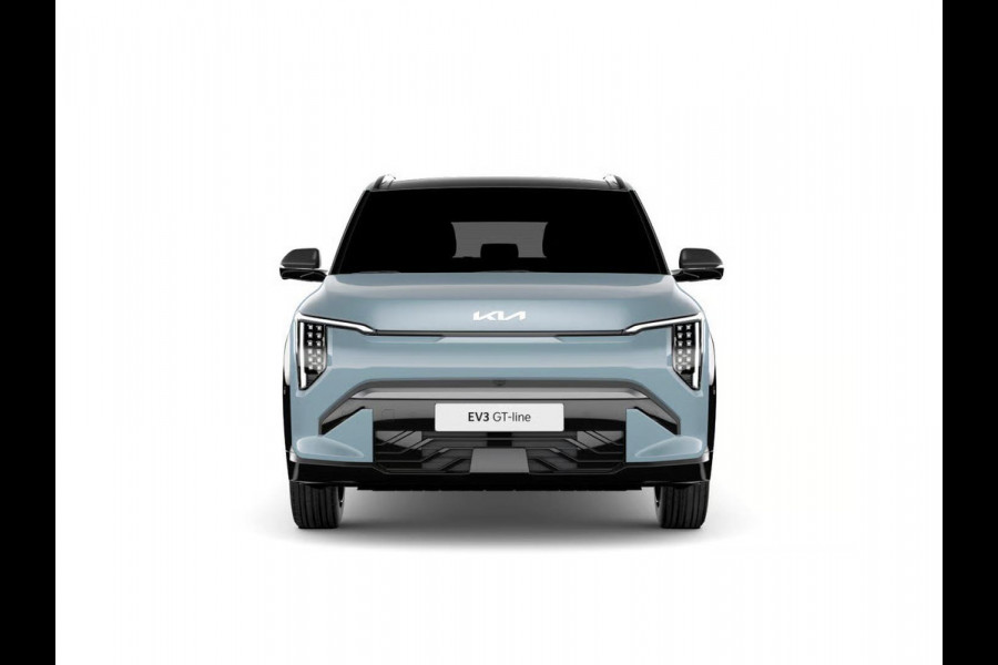 Kia EV3 GT-PlusLine 81.4 kWh | Actieprijs* | Navi. | Clima. | Adapt. Cruise. | Stoel&Stuur Verwarming | Glazen Kanteldak | Harman Kardon | Vegan Lederen Stoelbekleding 'GT-Line | Slimme Parkeerassistentie | Dodehoekcamera